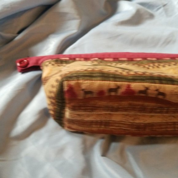 Pouch Bag Boho Retro Colorful Talon Zipper Wallet Makeup Travel Accessory Cute - Picture 3 of 16